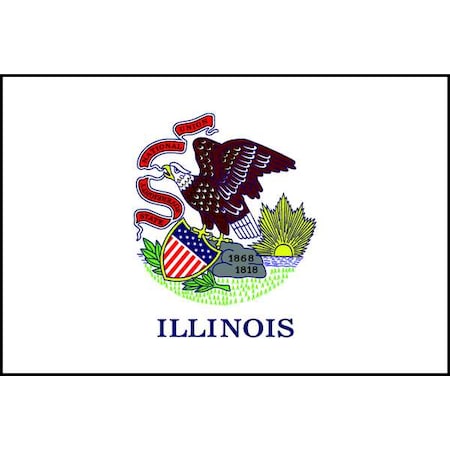 Annin Flagmakers Illinois State Flag, 3x5 Ft 141460