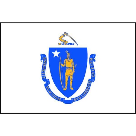 Annin Flagmakers Massachusetts State Flag, 3x5 Ft 142460