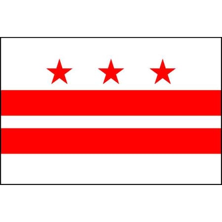 Annin Flagmakers District Of Columbia Flag, 3x5 Ft 146460