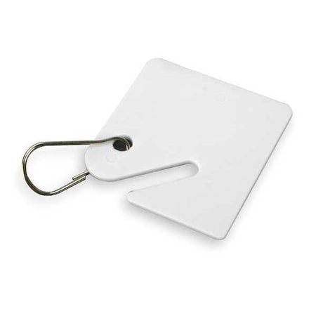 ZORO SELECT Blank Key Tags, White, 50 PK 2NEU1