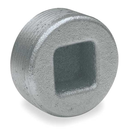 Hubbell Killark Haz Loc Plug, 1-1/2 in, Threaded, Iron, Zinc Plated, Gray PLUG5