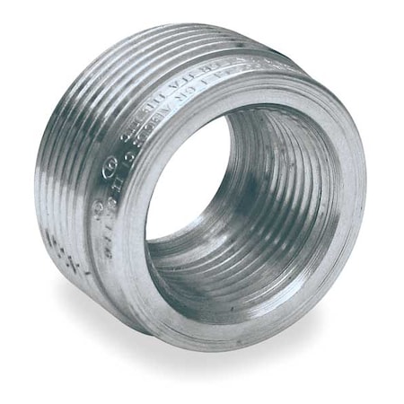 Hubbell Killark IMC Reducing Bushing, 1-1/2 in x 1 in, Threaded, Steel, Zinc Plated, Gray RE53S