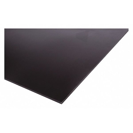 ZORO SELECT Black UHMW Polyethylene UHMW Polyethylene Plastic Sheets & Bars 96" L x 48" W x 1/4" Thick PS-UHMW-RCY-6