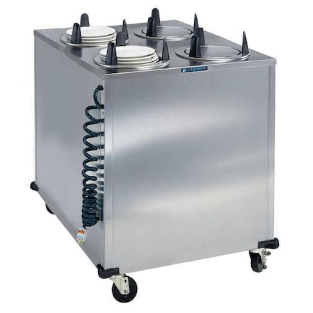 Lakeside Heated 4-Stack Plate Dispenser Cabinet; Fits Plates 9-1/4" to 10-1/8" 6410