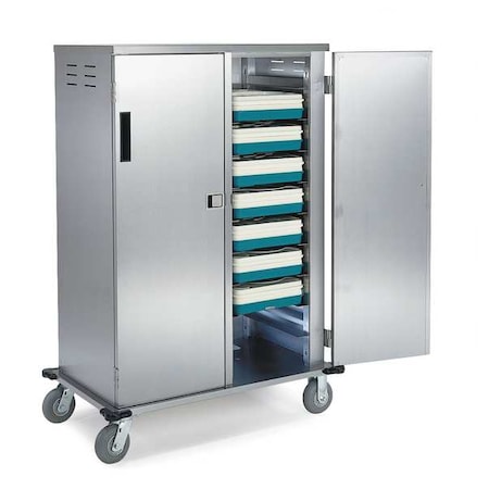 Lakeside Stainless Steel Elite Series 20 Tray Delivery Cart; 1 Tray per Ledge 5720