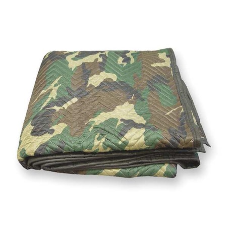 ZORO SELECT Quilted Moving Pad, 72 In. L, Camo, PK12 2NKT5