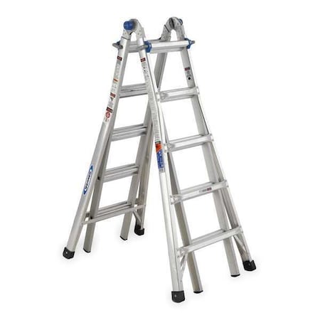 Werner Multipurpose Ladder, Extension Ladder, Scaffold Ladder, Staircase Ladder, Stepladder Configuration MT-22