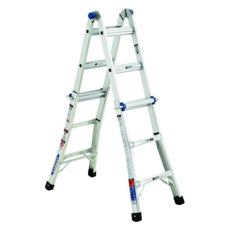 Werner Multipurpose Ladder, Extension Ladder, Scaffold Ladder, Staircase Ladder, Stepladder Configuration MT-13