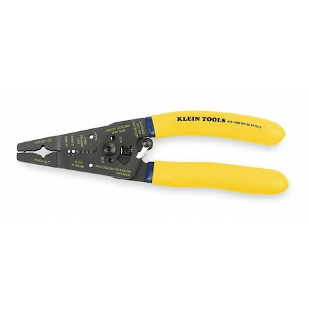 Klein Tools Cable Stripper, 14 to 12 AWG, 7-3/4 In K1412-3