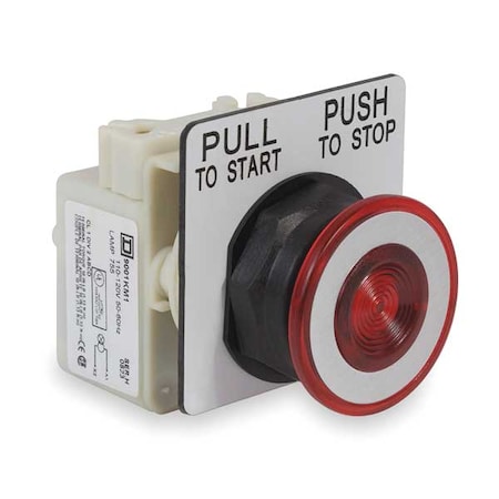 Schneider Electric Illuminated Push Button Operator, 30 mm, Red 9001SKR9P1R
