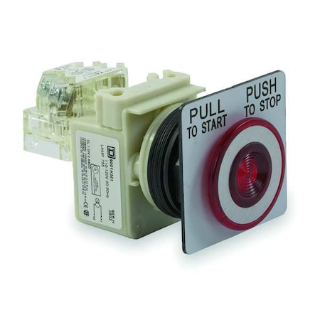 Schneider Electric Push Button Operator, 30 mm, SPDT, Red 9001SKR9P1RH13