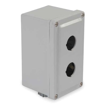 Schneider Electric Pushbutton Enclosure, 30mm, 2 Hole, Plastic 9001SKY2