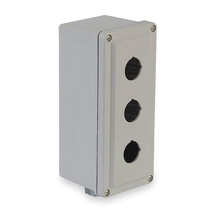 Schneider Electric Pushbutton Enclosure, 30mm, 3 Hole, Plastic 9001SKY3