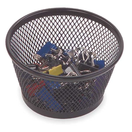 Rolodex Jumbo Paper Clip Dish, Black 62562