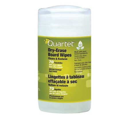 Quartet Dry Erase Board Cleaning Wipes, PK70 52-180032QE
