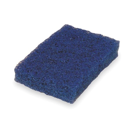 TOUGH GUY Scouring Pad, 6"L, 3-1/2"W, Nyln, Blu, PK20 2NTG9