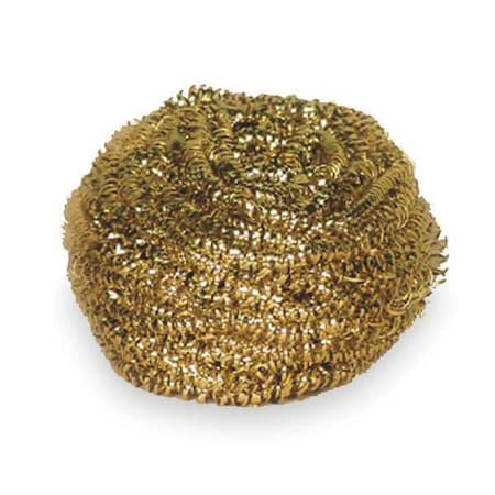 TOUGH GUY Scrubber, 3"L, 3"W, Brass, Gold, PK6 2NTH8