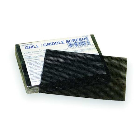 TOUGH GUY Scouring Pad, 5-1/2"L, Nylon, Black, PK20 2NTJ7