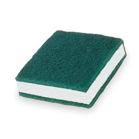 TOUGH GUY Soap Pad, 3-1/2"L, 3-1/2"W, Grn/Wh, PK5 2NTJ5