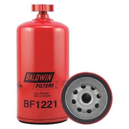 Baldwin Filters Fuel Filter, 6-21/32 x 3-1/32 x 6-21/32In BF1221