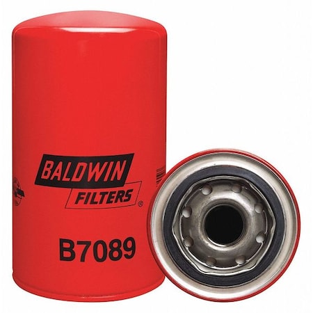 Baldwin Filters Oil Fltr, Spin-On, 6-5/8"x3-11/16"x6-5/8" B7089
