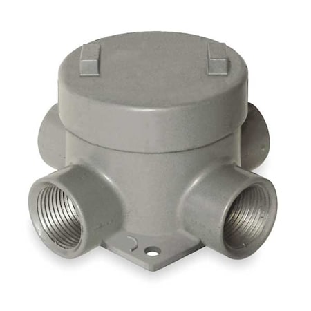 Hubbell Killark Conduit Outlet Body, Aluminum, X GEBX-5