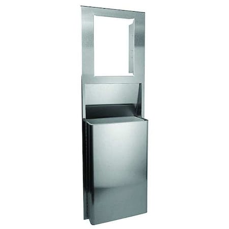 Georgia-Pacific enMotion 10 gal Rectangular Indoor Metal Can, Silver, None, Stainless Steel, 17 1/4 in 59491