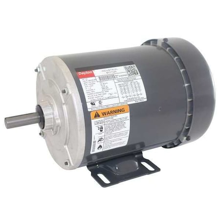 Dayton Three-Phase General Purpose Motor, 1/3 HP, 56 Frame, 208-230/460V AC Voltage, 1,140 Nameplate RPM 2N925
