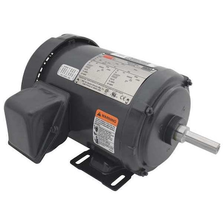 Dayton Three-Phase General Purpose Motor, 1/2 HP, 56 Frame, 230/460V AC Voltage, 1,155 Nameplate RPM 2N926