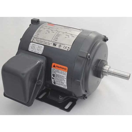 Dayton Three-Phase General Purpose Motor, 1/4 HP, 56 Frame, 230/460V AC Voltage, 1,770 Nameplate RPM 2N863