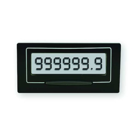 Enm LCD Hour Meter, Self Powered, Rectangular L6C