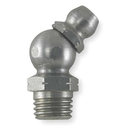 Zoro Select Grease Fitting, 45deg, M8-1.0 23.6mm, PK10 GFD2104S