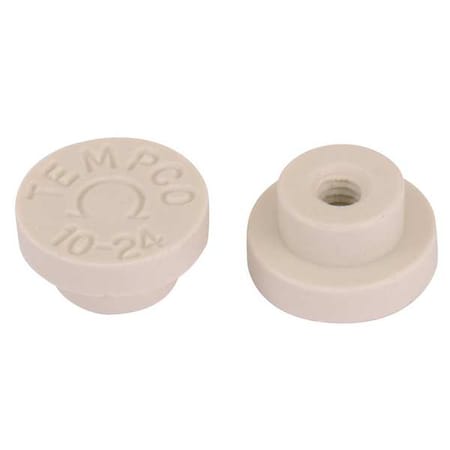 Tempco Ceramic Terminal Caps, 10 - 24Threads, PK10 CER-102-104
