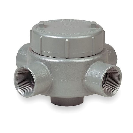 Hubbell Killark Outlet Box, For Five 3/4 In Hubs GECXAT-2