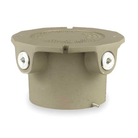 Hubbell Killark HazLocMountingBoxCeiling, 7"L, 7"W, 4"H, Tan EZX2