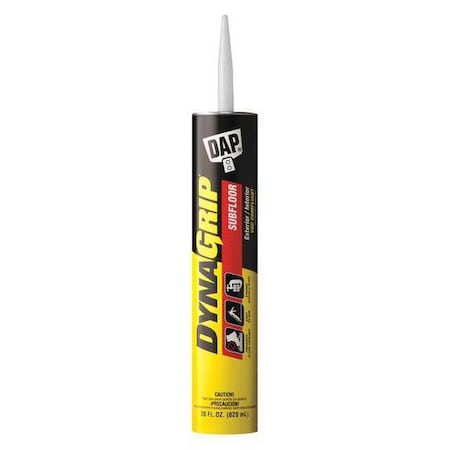 Dap Floor Adhesive, Subfloor Series, Tan, 28 oz, Cartridge 27515
