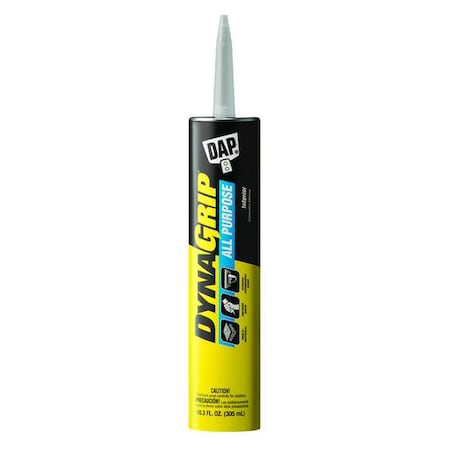 Dap Construction Adhesive, All Purpose Series, White, 10.3 oz, Cartridge 27501