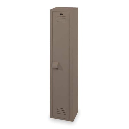 Bradley Wardrobe Locker, 12 in W, 18 in D, 72 in H, (1) Tier, (1) Wide, Toffee LK1218721HV-247