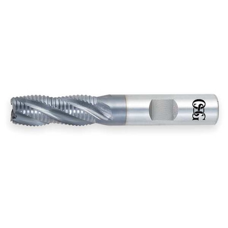 OSG End Mill, Roughing, Co, TiCN, 1/4, 4 FL, Sq 4559108