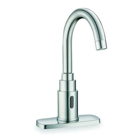 SLOAN Sensor Single Hole Mount, 1 Hole Gooseneck Bathroom Faucet, Polished chrome SF2250-4