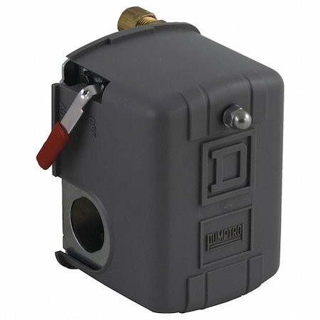 SQUARE D Pressure Switch, (1) Port, 1/4 in FNPS, DPST, 60 to 200 psi, Standard Action 9013FHG42J59M1X