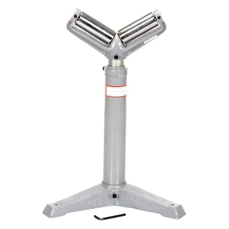 Zoro Select Roller Stand, V Style, H to 38 1/2 In STAND-V
