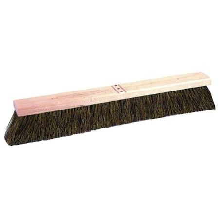 Tough Guy 24 in Sweep Face Push Broom Head, Medium, Natural, Brown 2PYV3