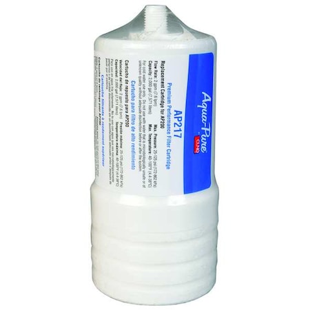 3M Aqua-Pure Quick Connect Filter, 2 gpm, 5 Micron, 6-5/8" H, 2 PK 5578604