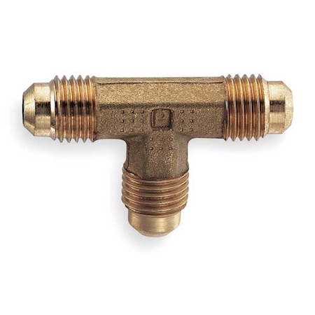 Parker Tee, Brass, Flared 1/4 in, PK10 144F-4