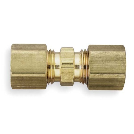 Parker 1/4" Compression Brass Union 10PK, Max. Pressure: 300 psi 62C-4