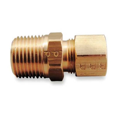 PARKER 3/8" Compression x 1/2" MNPT Brass Connector 10PK 68C-6-8