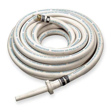 Continental 3/4" ID x 50 ft EPDM Coupled Washdown Hose WT 20069315