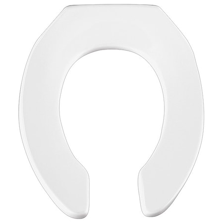 Bemis Toilet Seat Without Cover, Non Self-Sustaining Check Hinge, Round, White 955CT-000