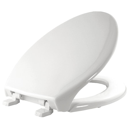 Bemis Toilet Seat With Cover, Top-Tite, Elongated, White 1900-000